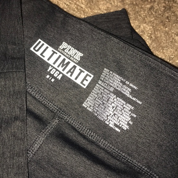 Victoria’s Secret Pink Ultimate Legging Charcoal - Picture 2 of 2